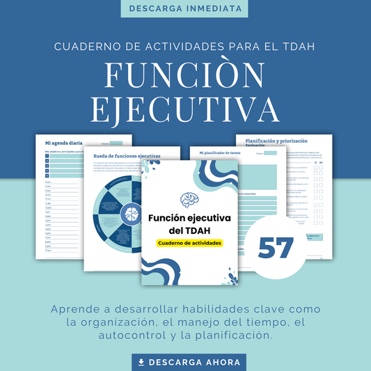 Función Ejecutiva del TDAH - Cuaderno de Actividades - 57 páginas